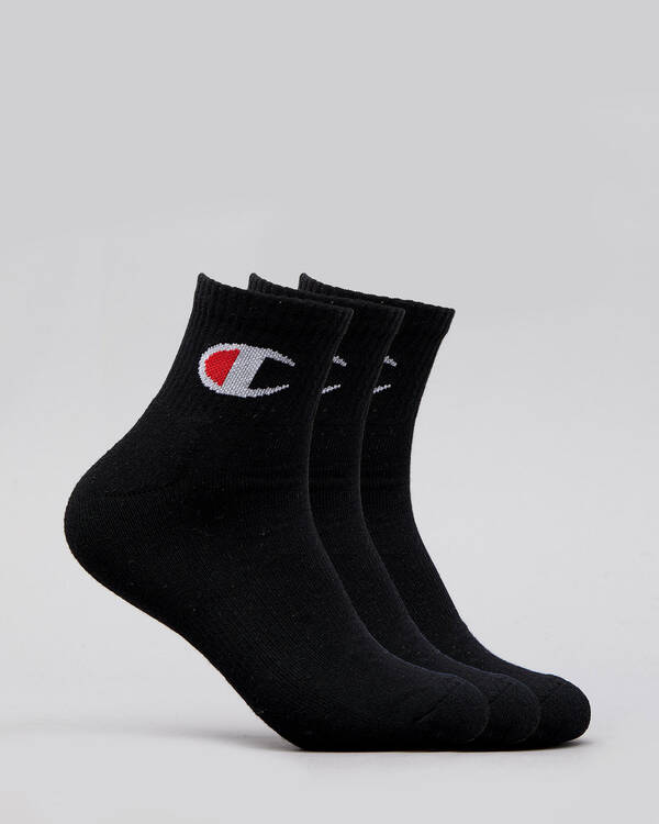 Champion Womens Logo Quarter Crew Sock Pack for Womens