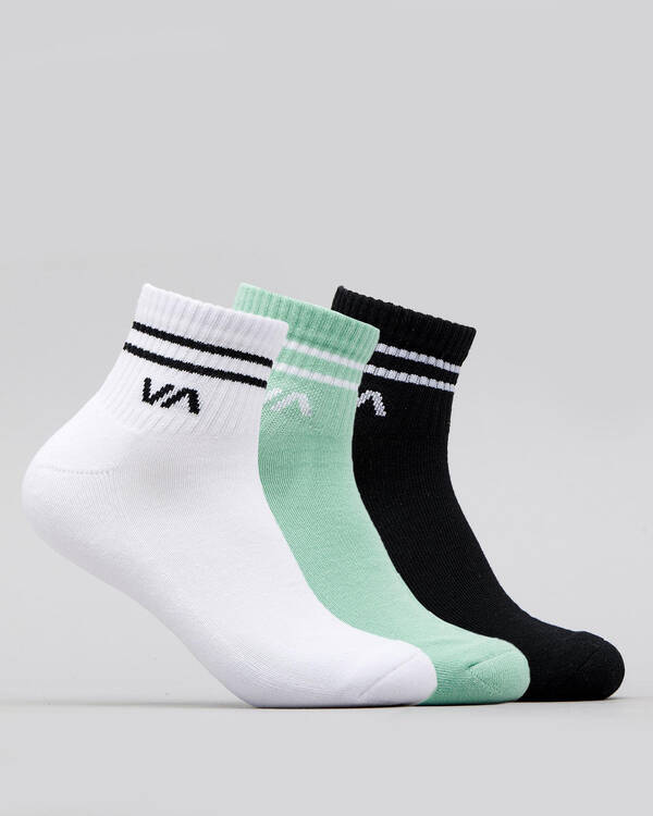 RVCA Womens VA Mini Crew Sock Pack for Womens