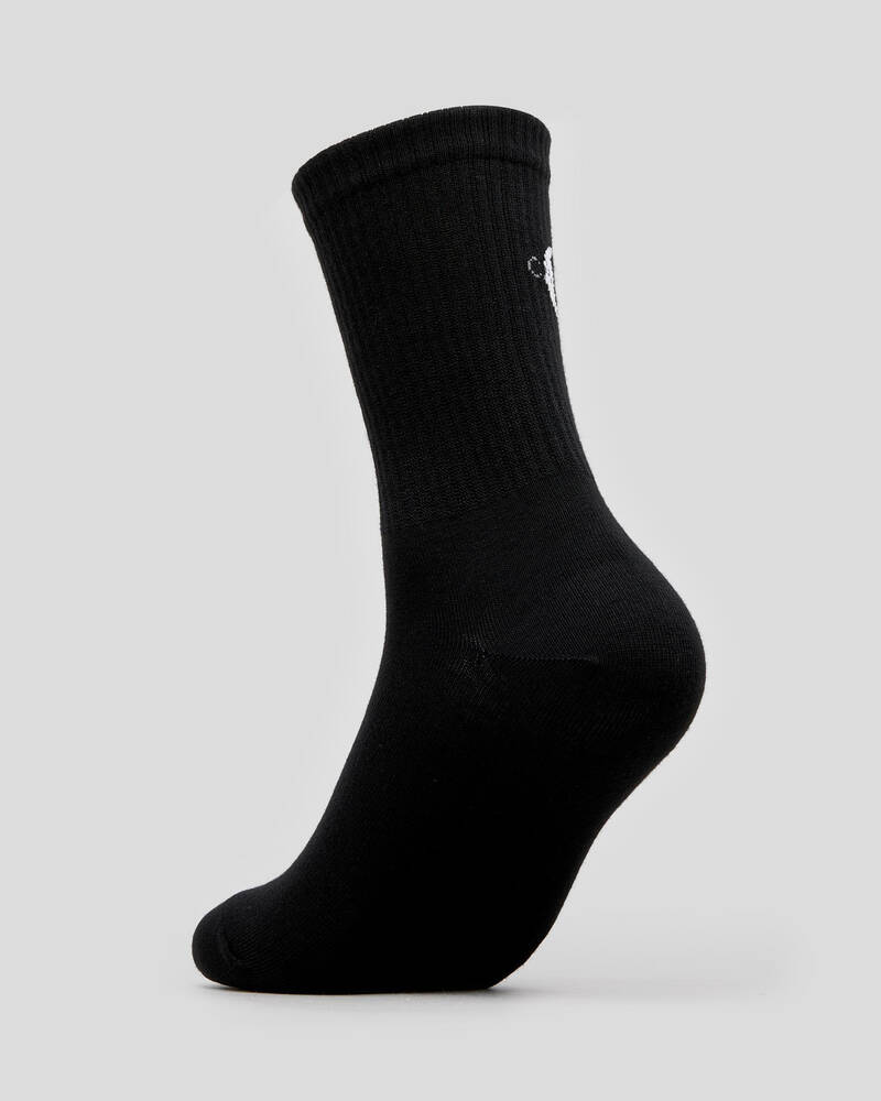 Calvin Klein Womens Jeans Logo Crew Socks for Womens