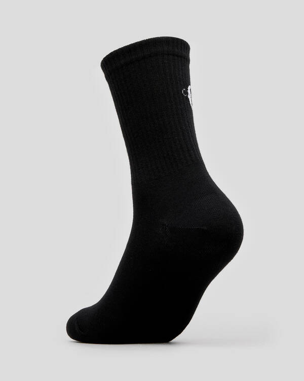 Calvin Klein Womens Jeans Logo Crew Socks for Womens