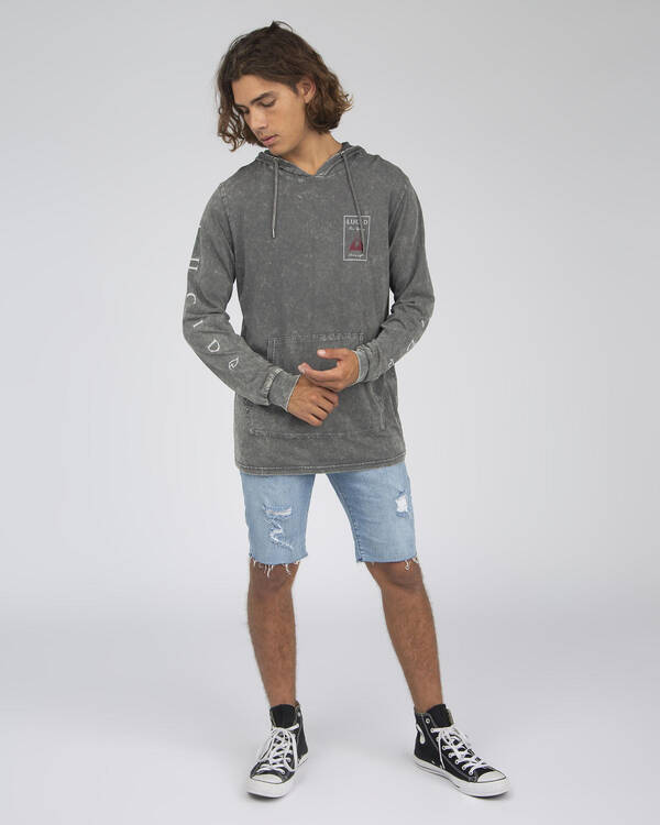 Lucid Crypt Long Sleeve Hooded T-Shirt for Mens