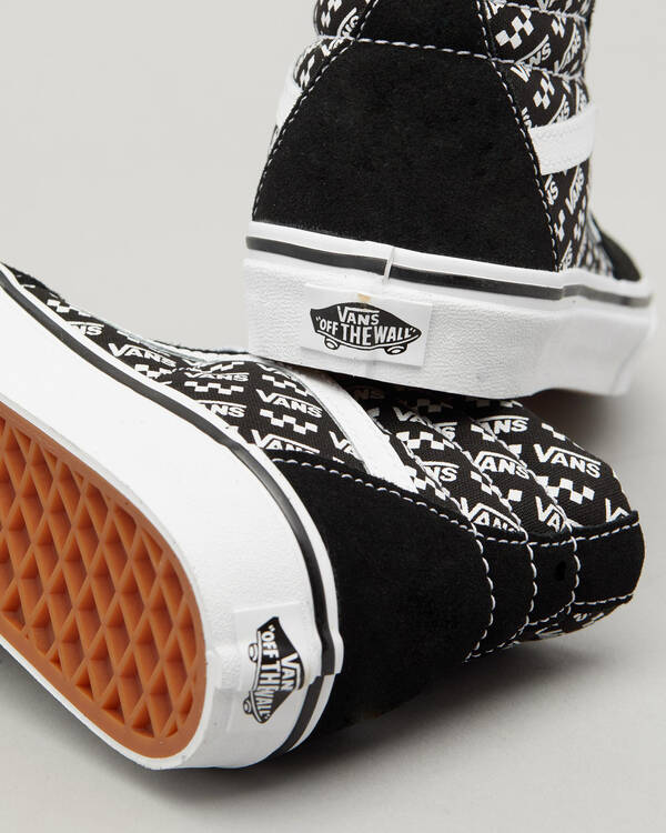 Vans Toddlers' Sk8-Hi Logo Zip Logo Repeat Shoes for Mens