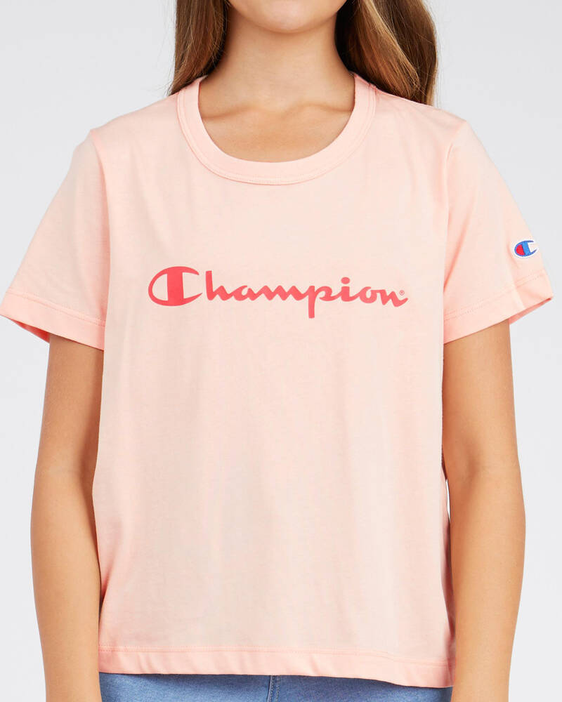 Champion Girls' Logo T-Shirt for Womens