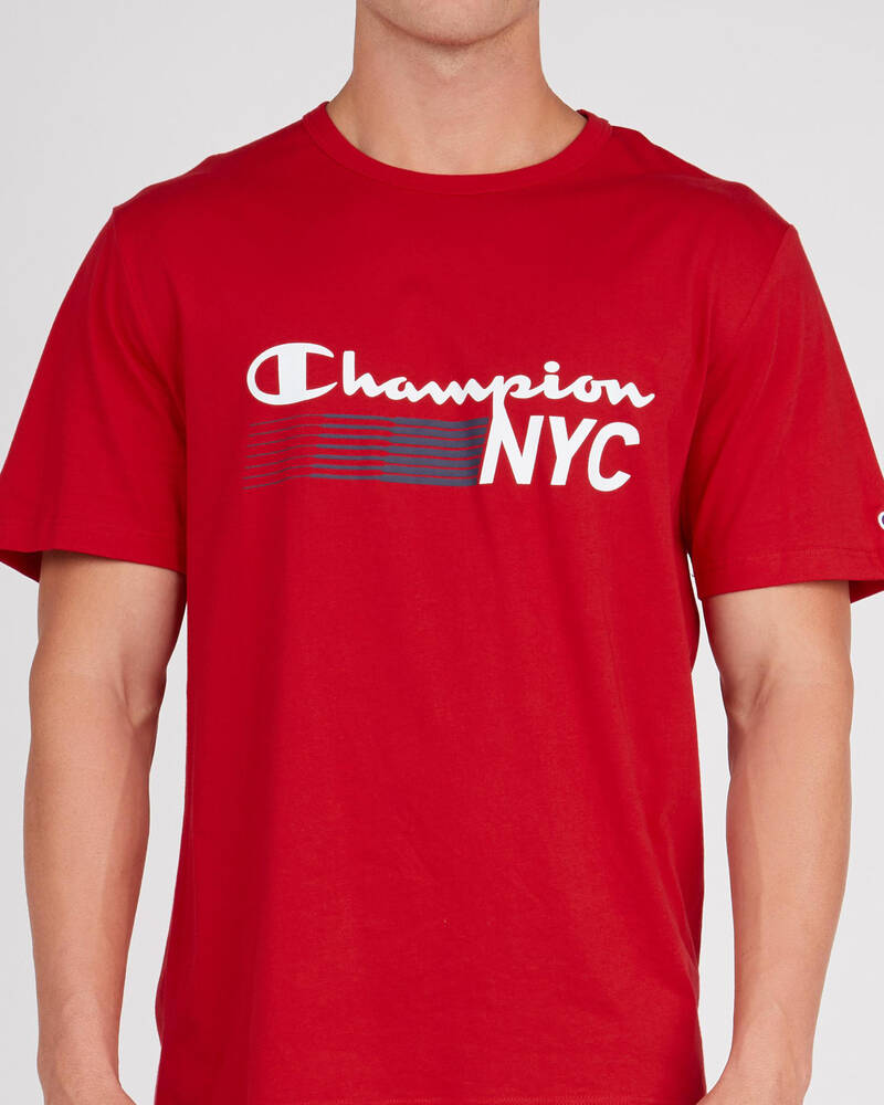 Champion Tape Jersey T-Shirt for Mens