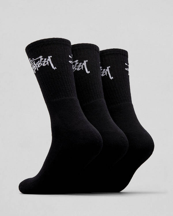 Stussy Graffiti Crew Sock 3pk for Mens