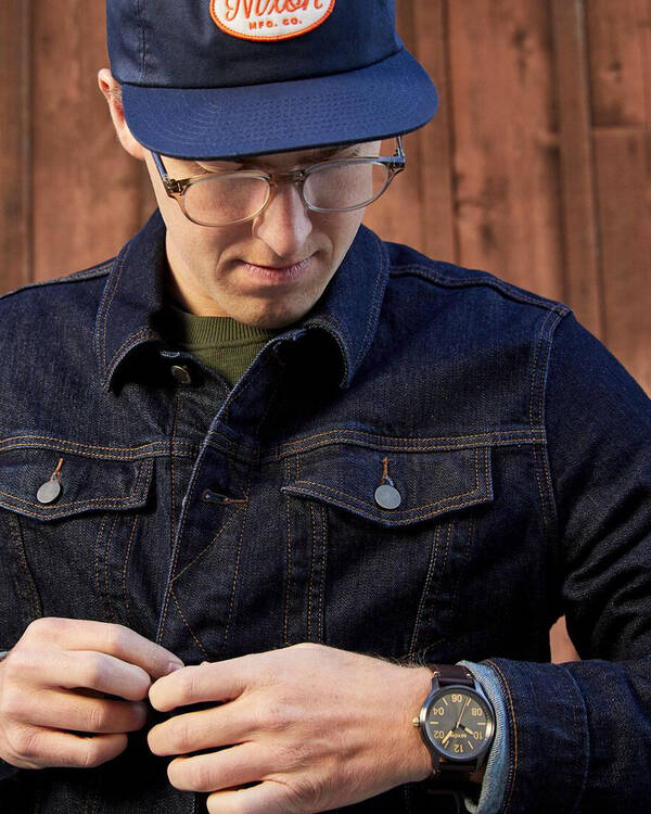 Nixon Patrol Leather Watch for Mens