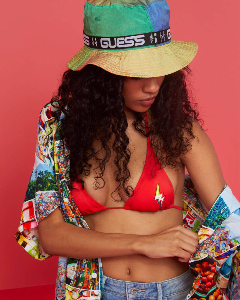 GUESS Jeans Balvin Prism Bucket Hat for Womens