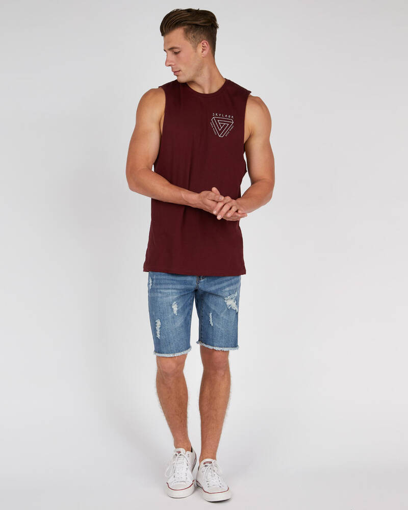 Skylark Fracture Muscle Tank for Mens
