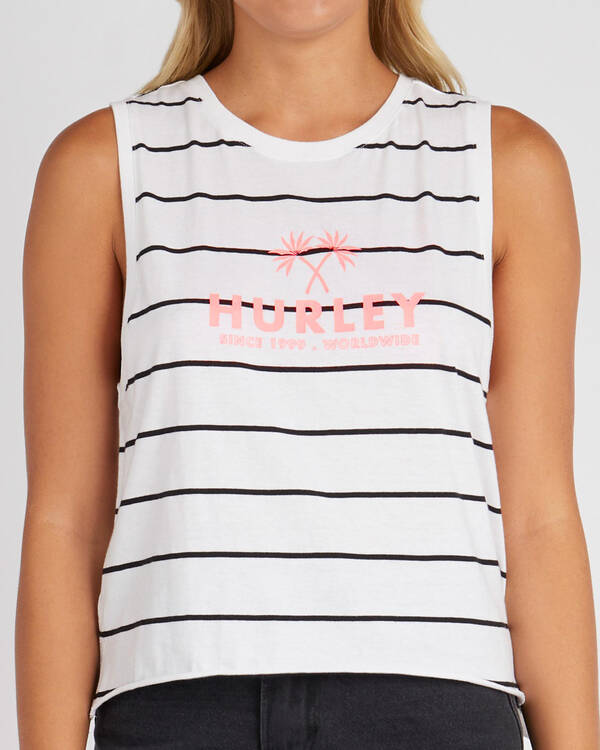 Hurley Worldwide Biker Singlet Top for Womens