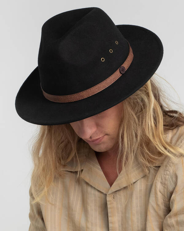 Billy Bones Club Black Betty Fedora Hat for Mens