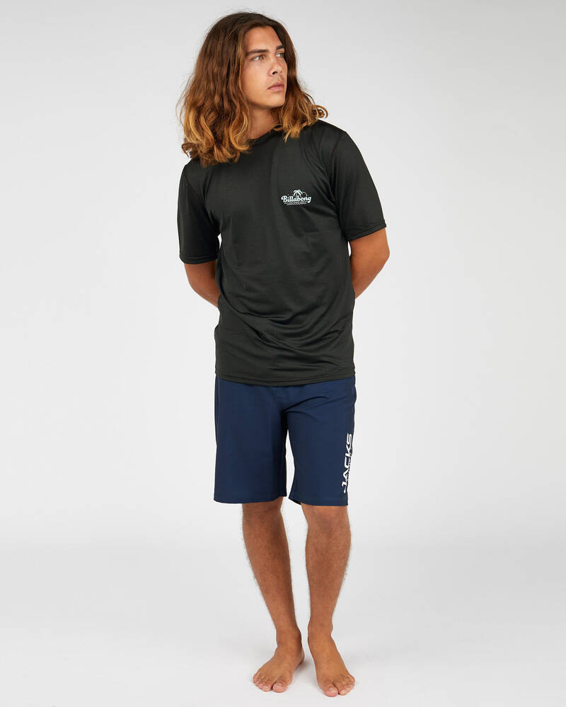 Billabong Beach Logo Rash Vest for Mens