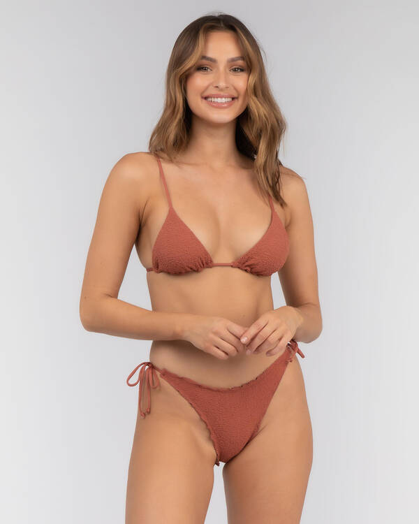 Rusty Sandalwood Bikini Top for Womens