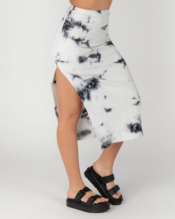 Red Berry Drifter Midi Skirt for Womens
