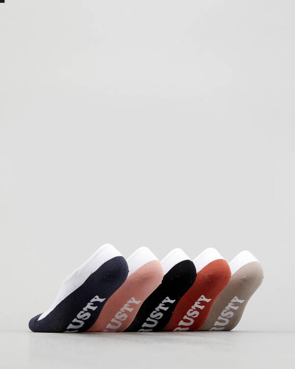 Rusty Womens All Day Invisible Sock Pack for Womens
