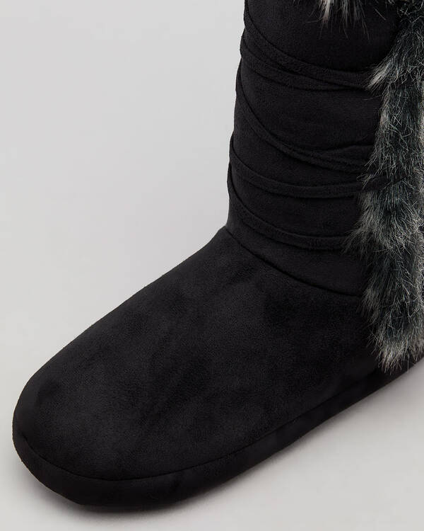 Sleepy Squirrel Olympia Slipper Boots for Womens