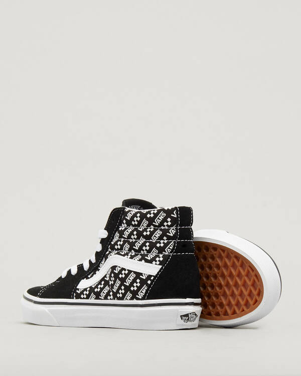 Vans Toddlers' Sk8-Hi Logo Zip Logo Repeat Shoes for Mens