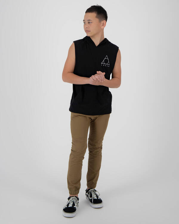 Lucid Boys' Hallow Hooded Muscle Tank for Mens