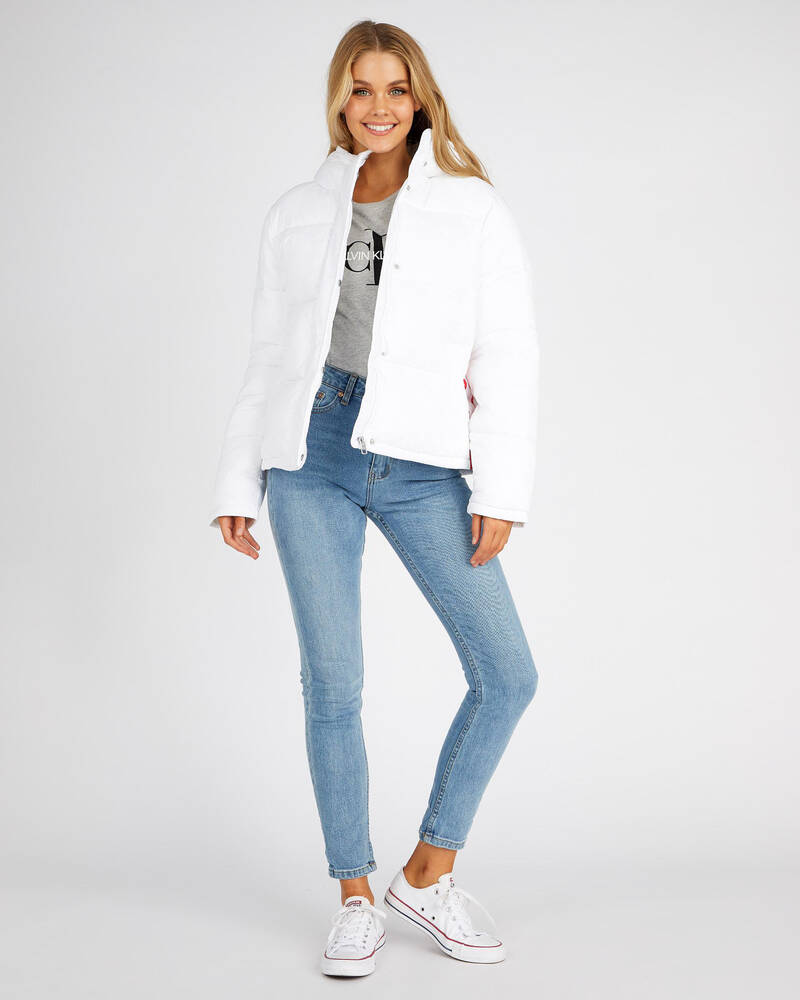 Calvin Klein Monogram Tape Hooded Jacket for Womens