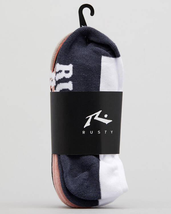 Rusty Womens All Day Invisible Sock Pack for Womens