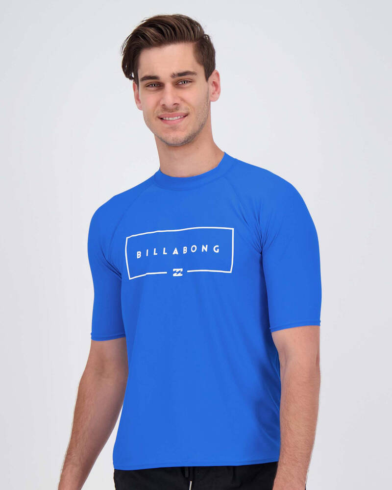 Billabong Union Short Sleeve Rash Vest for Mens