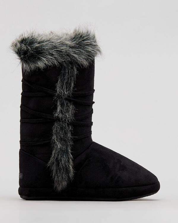 Sleepy Squirrel Olympia Slipper Boots for Womens