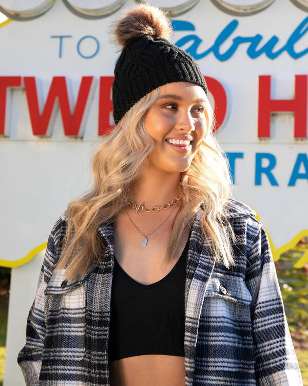 Mooloola Demi Pom Pom Beanie for Womens