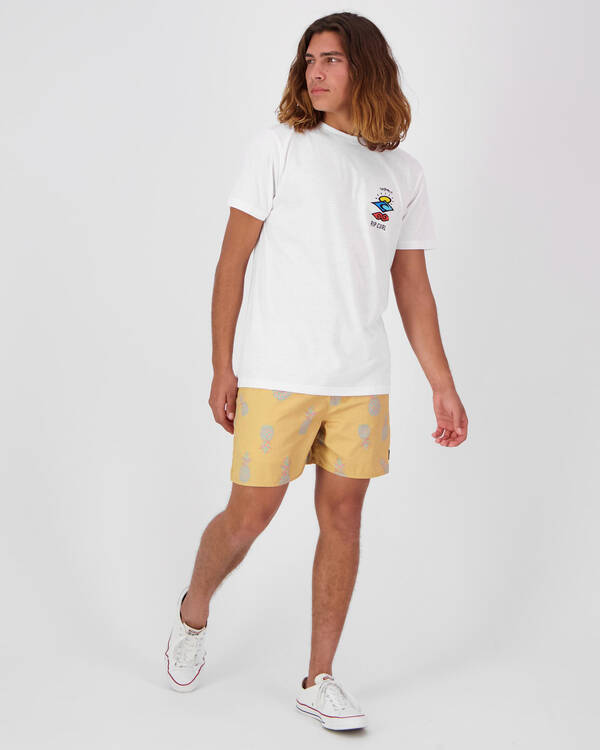 Rip Curl Search Logo SS Rash Vest for Mens