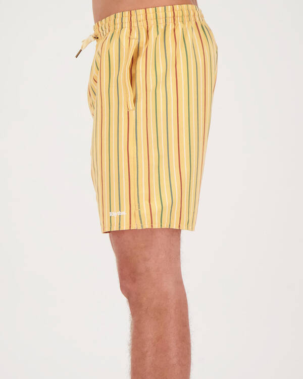 Rhythm Cuba Stipe Beach Shorts for Mens