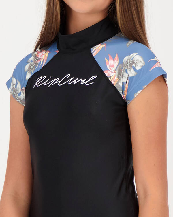 Rip Curl Girls' Loloma Cap Sleeve Rash Vest for Womens