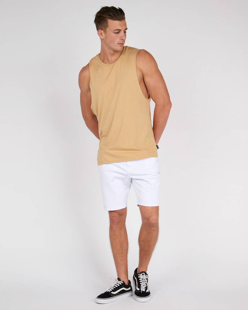Lucid Icecap Denim Shorts for Mens