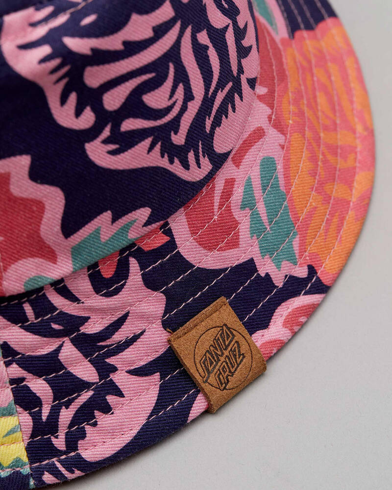 Santa Cruz Vintage Rose Bucket Hat for Womens