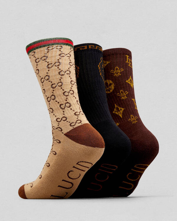 Lucid Milano 3 Pack Socks for Mens