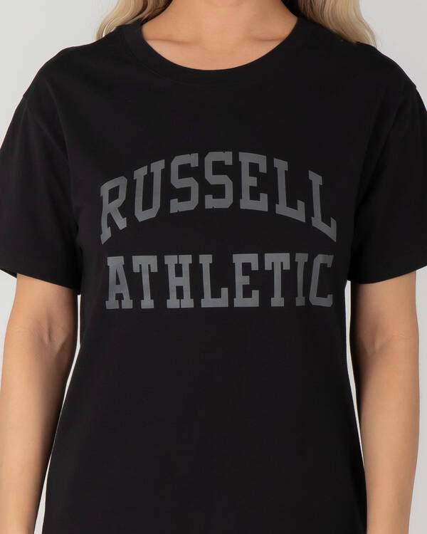 Russell Athletic Arch Boyfriend T-Shirt for Womens