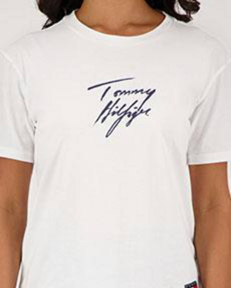 Tommy Hilfiger Tommy 85 Logo T-Shirt for Womens