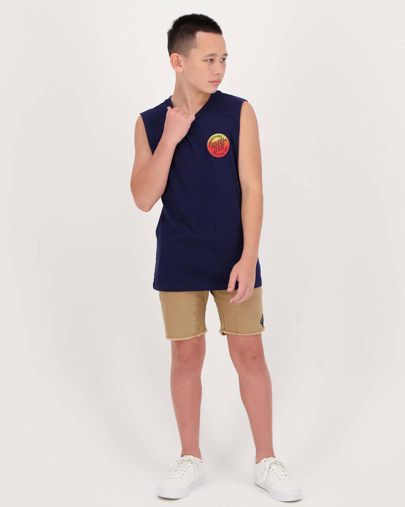 Santa Cruz Boys' Original Dot Fade Muscle Tank for Mens