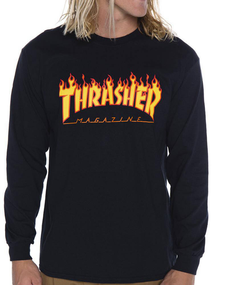 Thrasher Thrasher Flame Long Sleeve T-Shirt for Mens