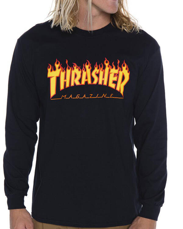 Thrasher Thrasher Flame Long Sleeve T-Shirt for Mens