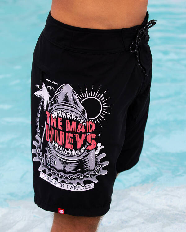 The Mad Hueys Trouble In Paradise Board Shorts for Mens