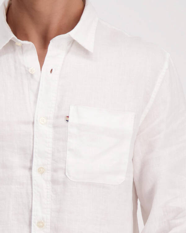 Academy Brand Hampton Linen Long Sleeve Shirt for Mens