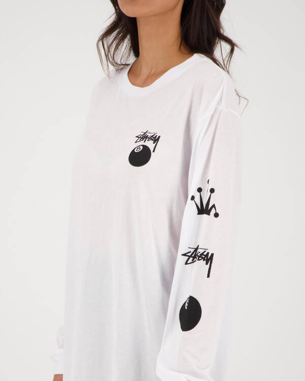 Stussy Eight Ball Long Sleeve T-Shirt for Womens
