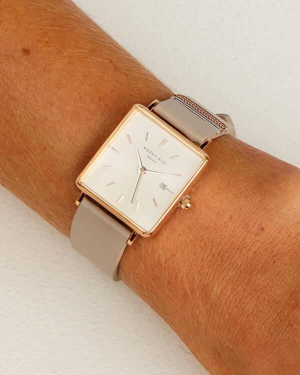 Rosefield The Boxy Leather Watch for Womens