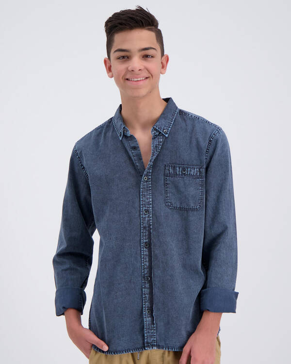Quiksilver Boys Clackton Long Sleeve Shirt for Mens