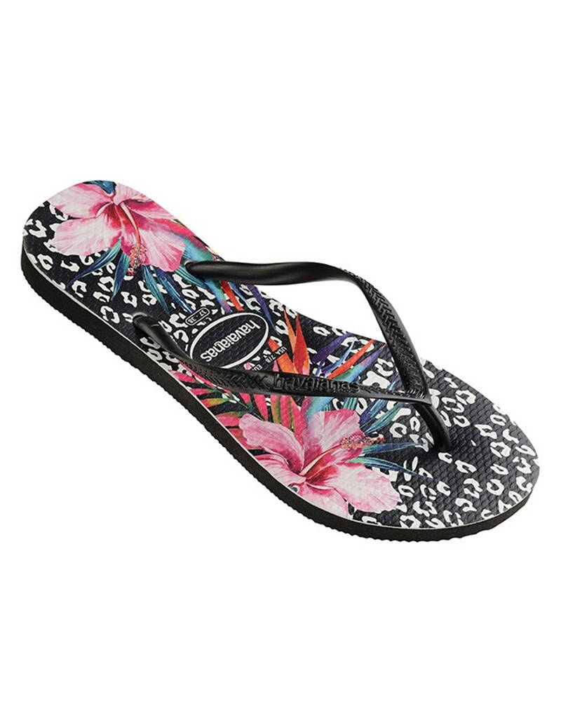 Havaianas Slim Animal Floral Thongs for Womens