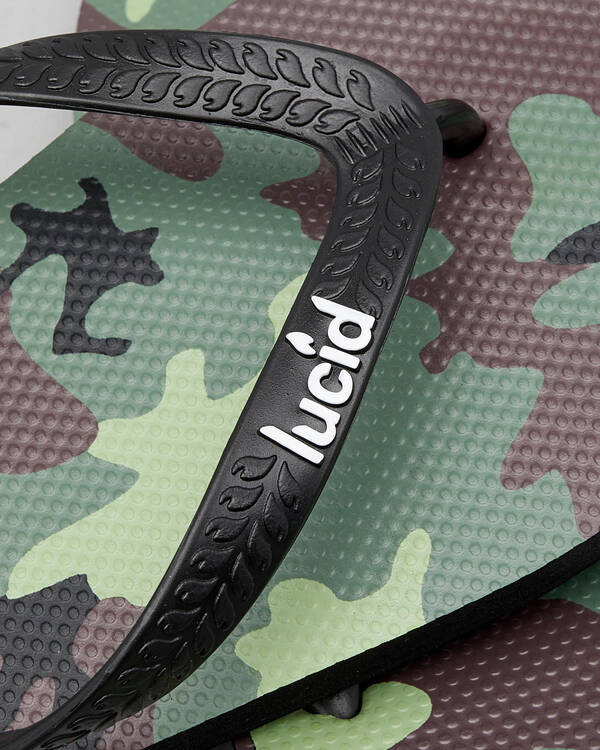 Lucid Lucid Wedge Camo Thongs for Mens
