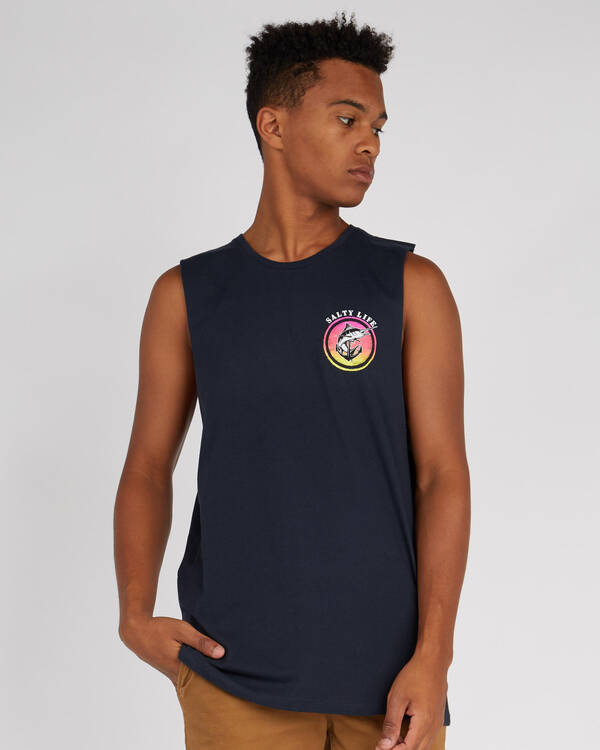 Salty Life Abstract Muscle Tank for Mens