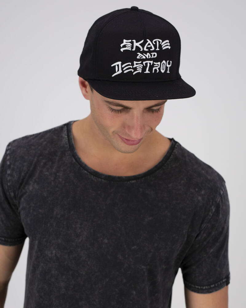 Thrasher Embroidered Snapback Cap for Mens