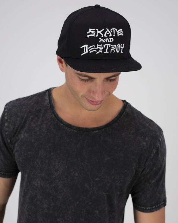 Thrasher Embroidered Snapback Cap for Mens
