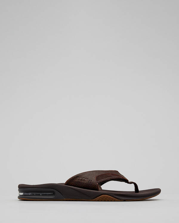Reef Leather Fanning Dab Thongs for Mens