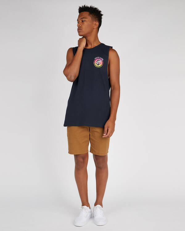 Salty Life Abstract Muscle Tank for Mens