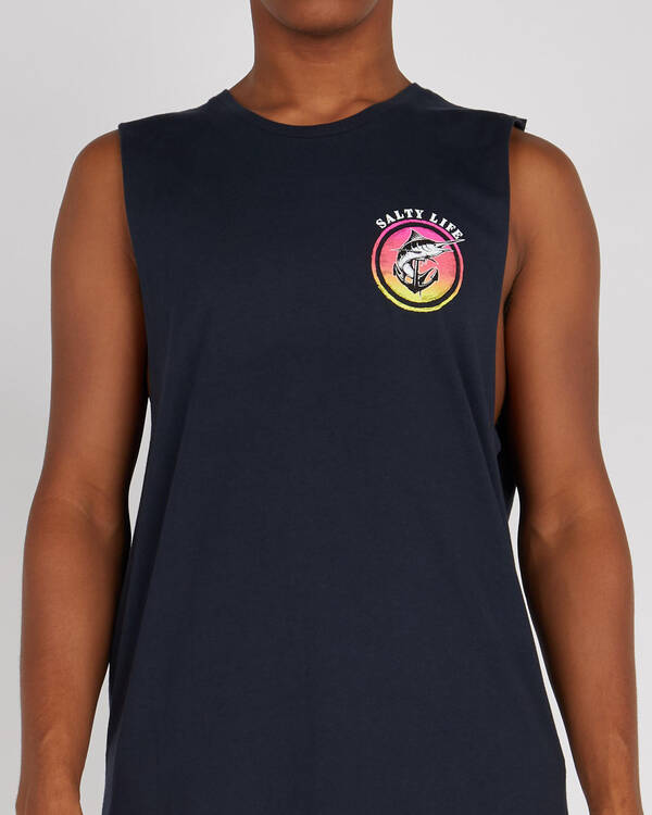 Salty Life Abstract Muscle Tank for Mens